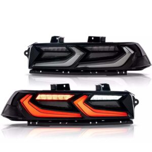 2014 - 15 Camaro C8 Style Smoked Tail Lights